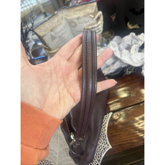 Coach Scout Hobo Pebbled Leather Deep Wine Purse Style E1505-34312 - Picture 8 of 16